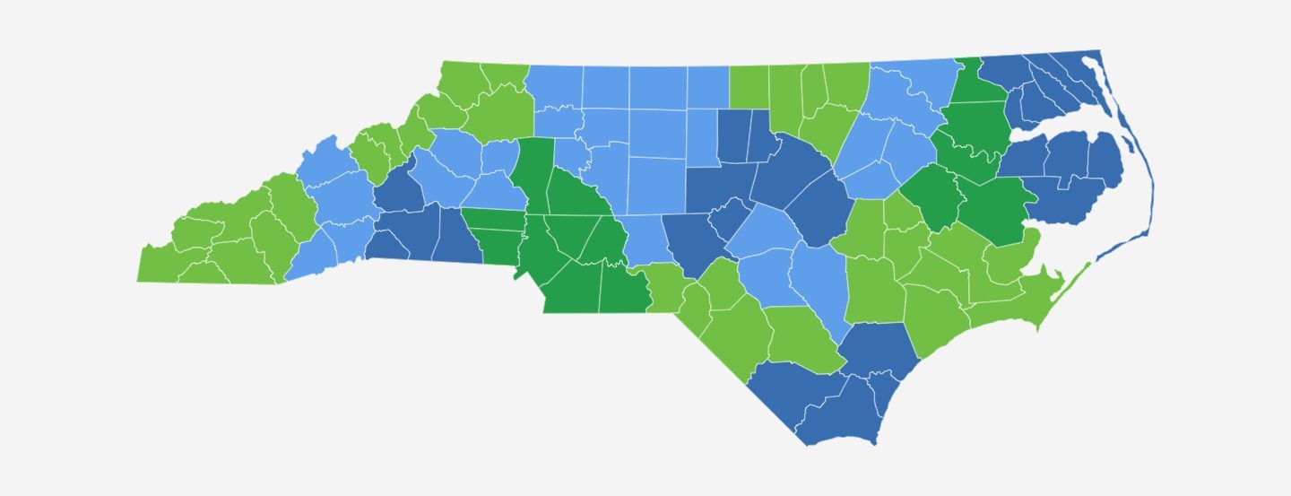 NC state map